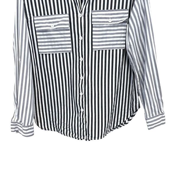 MIHOLL Strip Button Down 100% Cotton - Picture 3 of 5